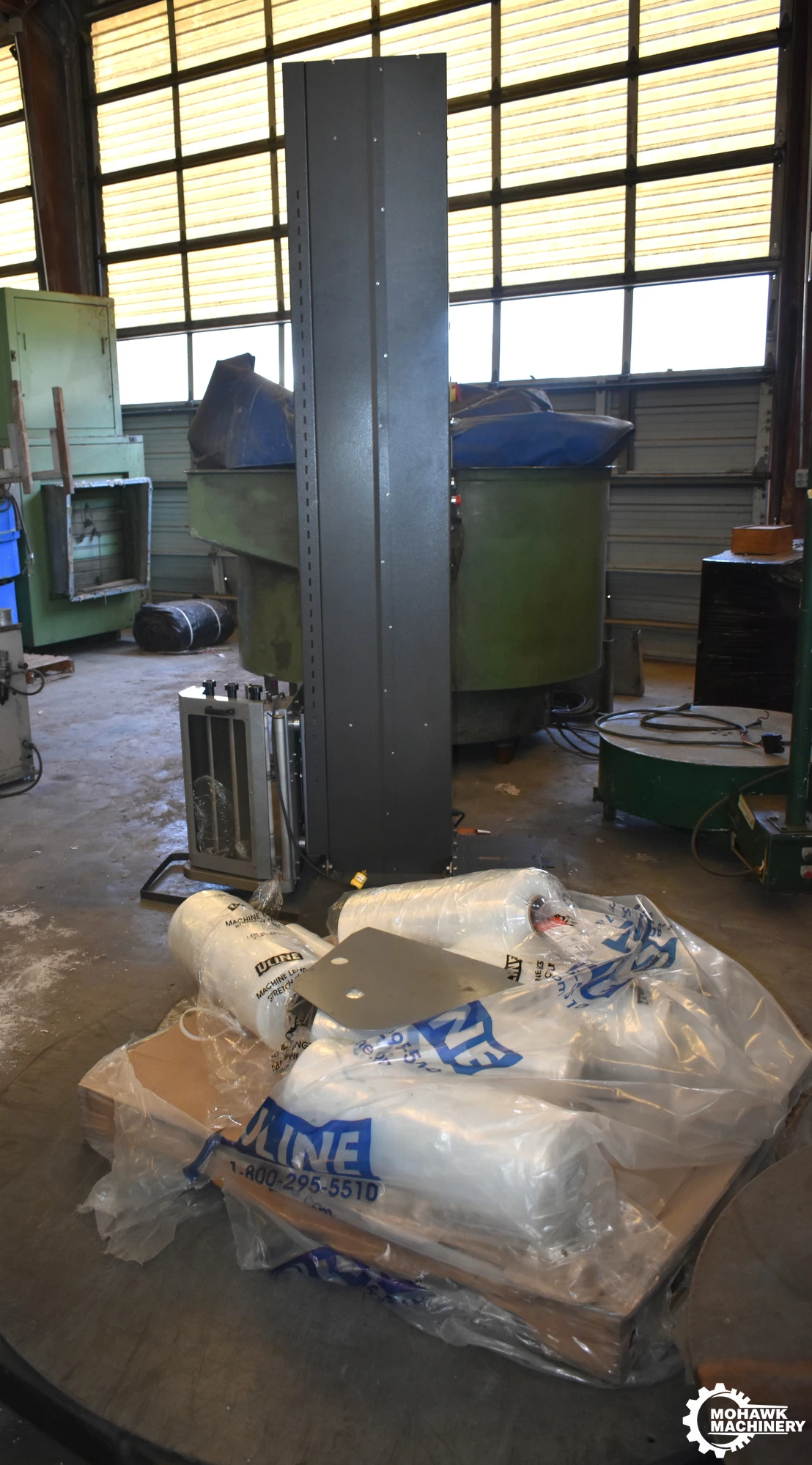72" PREFERRED PACKAGING "PP-983PA-1830" HIGH PROFILE PALLET STRETCH WRAPPER - 85” HEIGHT CAPACITY - 4000 LB WEIGHT CAPACITY - SINGLE PHASE
