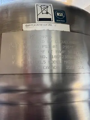 Used 2018 CLEVELAND MKDT12-T Cooking Kettles Florida US | BAM Discount Restaurant Equipment #1353637