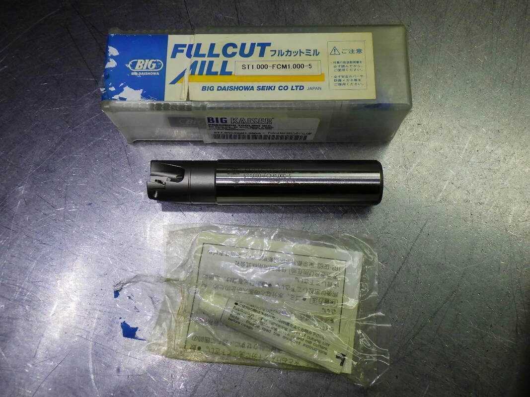 Big Kaiser 1" 3 Flute Coolant Thru Endmill 1" Shank ST1.000-FCM1.000-5 (LOC1548B)