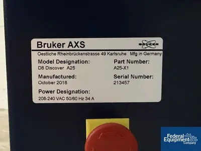 USED Bruker Bruker D8 Discover Series II XRD X-Ray Diffractometer