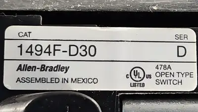Allen-Bradley 1494F-FS30 / D30 Ser D with Littelfuse JTD 9. Loc4D-26