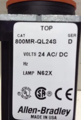 New | in-Stock ALLEN-BRADLEY 800MR-QL24AS SERIES D Lighting | Surplus Asset Holdings #1226481