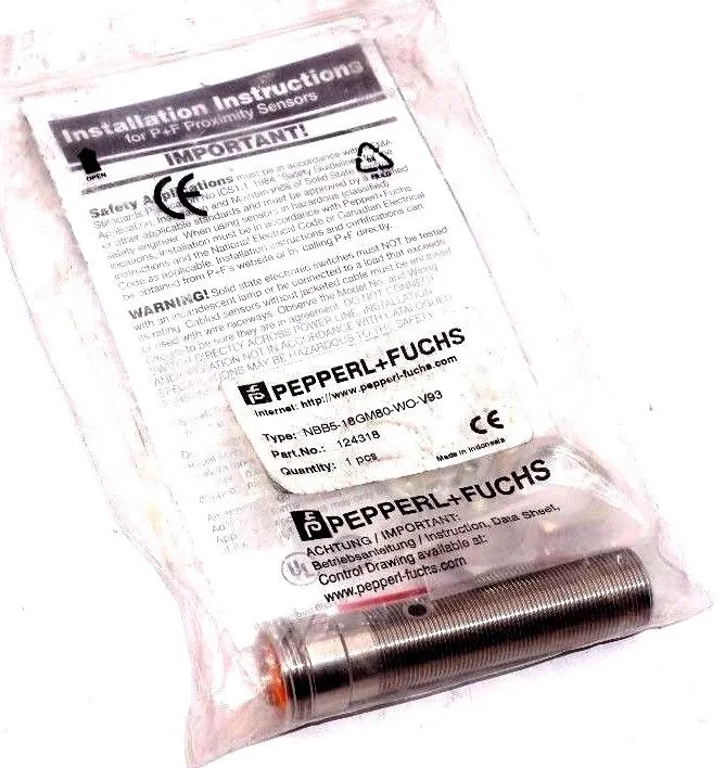 NEW PEPPERL & FUCHS NBB5-18GM80-W0-V93 INDUCTIVE SENSOR NBB518GM80W0V93