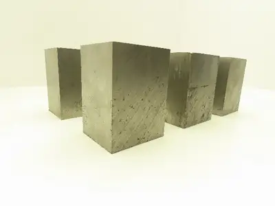 4140 PH Alloy Steel Flat Bar Stock 2-1/4"x 2-1/2"x 3-1/2"L  Lot of 6