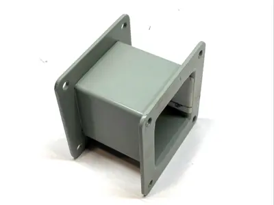 USED HOFFMAN WIREWAY NIPPLE 2.5"X2.5"X3" NEMA 12 GRAY STEEL NO HARDWARE