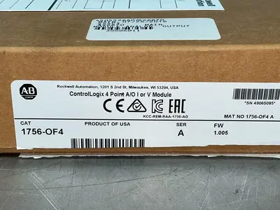 Used ALLENBRADLEY 1756OF4 PLC Input & Output Ohio US | HGR 24 #1286766