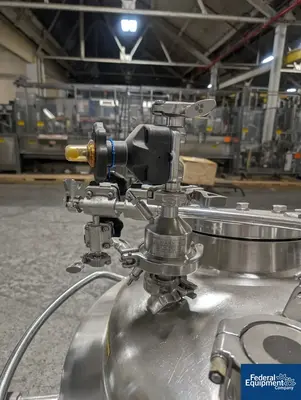 USED Precision 150 Liter Precision Stainless Jacketed Receiver Tank, 316L S/S, 45/100