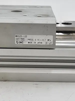 Used SMC SMC MXS25-125 PNEUMATIC CYLINDER TABLE Pneumatic Cylinders | ND Industrial Surplus #1215850
