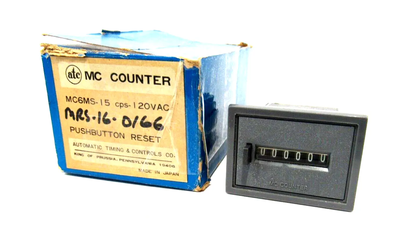 NEW ATC MC6MS-15 CPS-120VAC COUNTER MC6MS15CPS120VAC