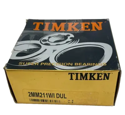NEW SET OF TIMKEN 2MM211WIDUL SUPER PRECISION BEARINGS