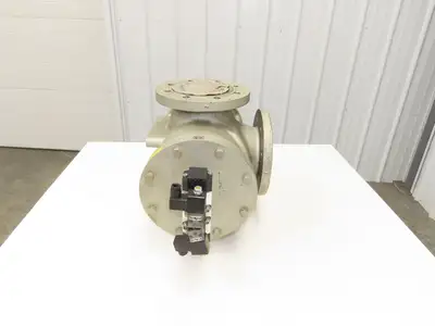 Herion 8002566 3-Way Piston Valve 5" Flanged Solenoid Actuated 120V