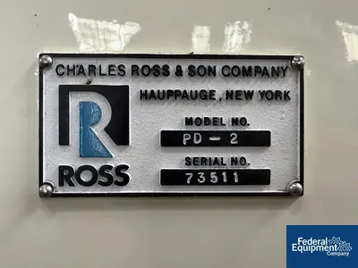 USED Ross Ross Double Planetary Mixer, Model PD2