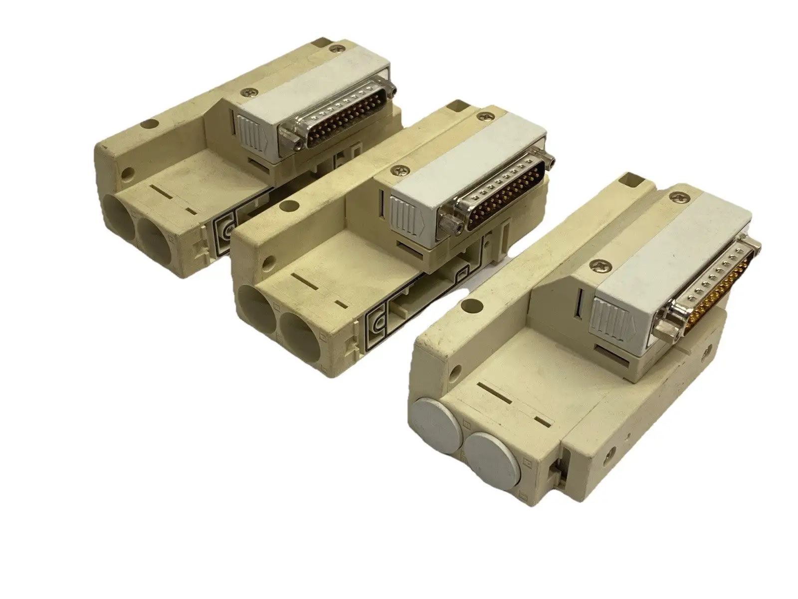SV3000 | SMC  D-Sub Pneumatic Manifold Cover LOT OF 3 - Used