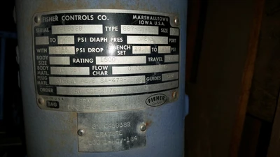 Fisher 2" 1500 Class, 316 Stainless Butt Weld Control Valve