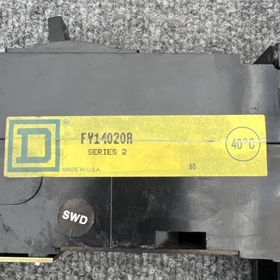 Used Square D ["FY14020", "FY14020A", "FY14020B", "FY14020C"] Circuit Breakers California US | Davliegogo LLC #1705862