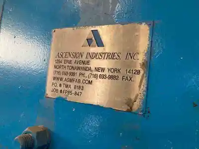 30 sq ft ascension industries  inc. plate & frame filter press