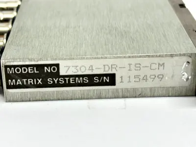 7304-DR-IS-CM | Matrix Systems  Coaxial Relay Module 7000 Series Options DR IS CM - Used