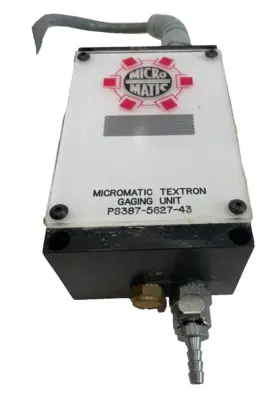 USED MICROMATIC TEXTRON P8387-5627-43 GAGING UNIT P8387562743