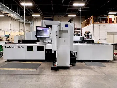 Used 2017 TRUMPF TRUMATIC 1000 FIBER Laser Combo Punches Illinois US | Machine Factory Outlet #1262849