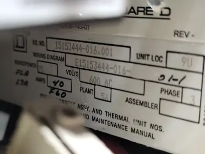 USED SQUARE D MODEL 6