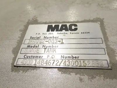 MAC Equipment Stainless Food Grade Dry Batch Mixer 48" Tank with Scales 40Cu/Ft