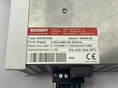 Used Beckhoff Digital Compact Servo Drive 1-channel Servo Drives Michigan US | Maverick Industrial Sales #1395382