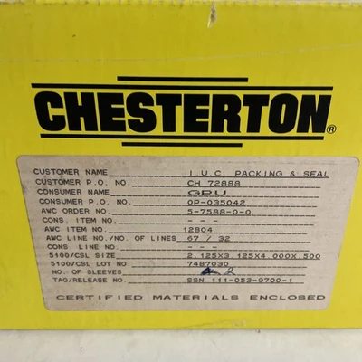 New | in-Stock Chesterton 111-053-9700-1 Pump Parts | J&J Industrial Supply #501357