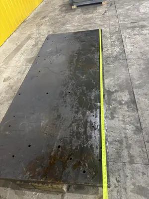 48" X 120" X 2" THICK STEEL FLOOR / BOLSTER PLATE: STOCK #22741