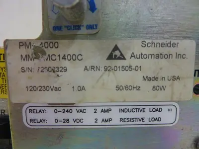 USED SCHNEIDER AUTOMATION INC MM-PMC1400C