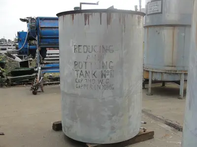 SPC7499  Tank 740 gallon vertical tank, Stainless Steel, flat