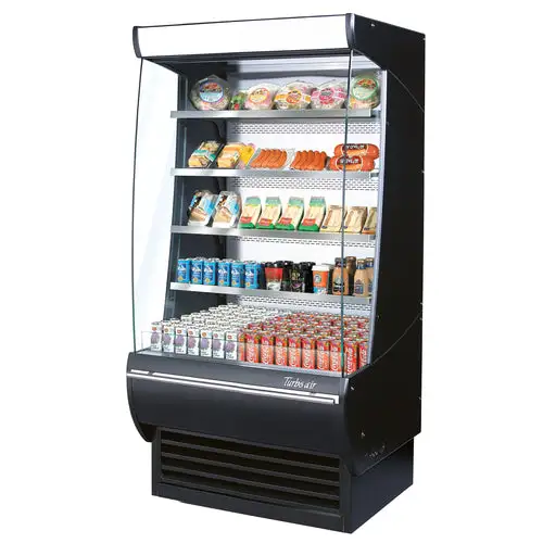 Turbo Air TOM-36DXB-N 36" Vertical Open Air Cooler w/ (5) Levels, 115v