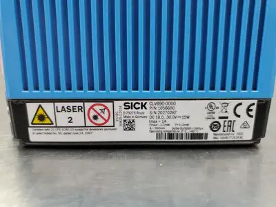 USED SICK CLV690-0000 Industrial Barcode Scanning Sensor, P/N:1056600