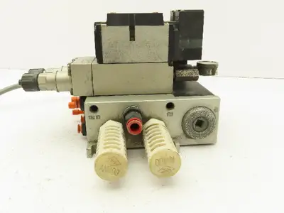 SMC NVFS3100-5FZ  5-Station Pneumatic Manifold with 24VDC Solenoid Valves