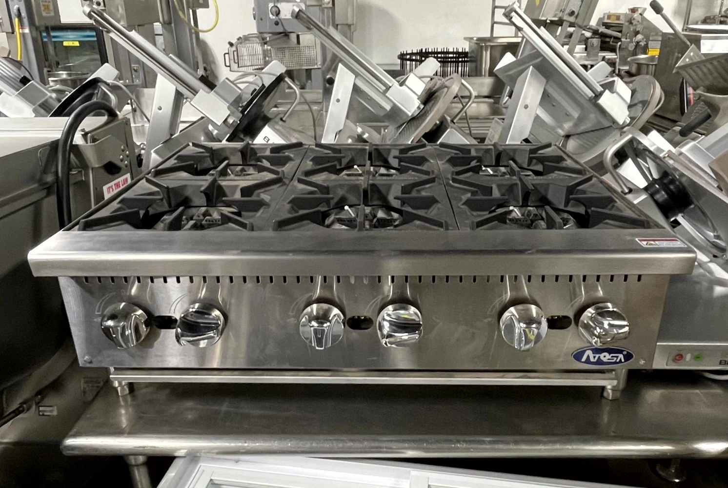 72-0182 Atosa ATHP-36-6 36” Gas Countertop Range