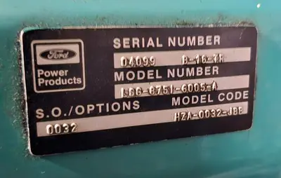 USED 1982 ONAN 60EN-L32270E