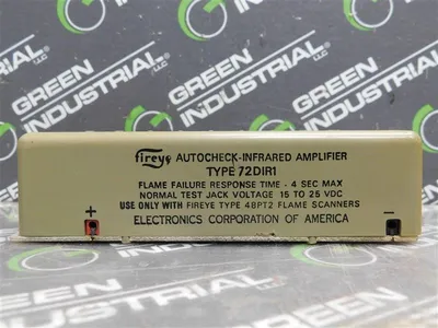 Fireye 72D1R1 Autocheck Infrared Amplifier -4 Sec Max. 15 to 25 VDC Used