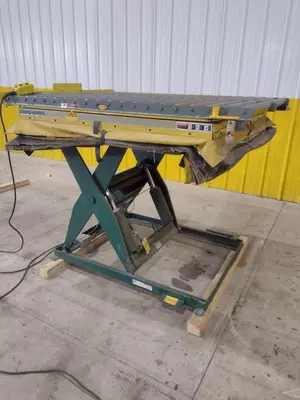 3500 LB X 60" X 48" SOUTHWORTH MODEL #LS4-36 HYDRAULIC SCISSOR LIFT TABLE, 110V SINGLE PHASE: STOCK #20929
