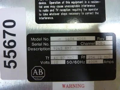 USED ALLEN BRADLEY 6604 MDSR