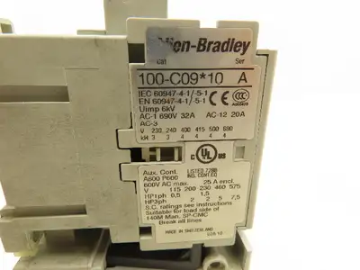 Allen Bradley 193-EECB Motor Starter Contactor Overload Relay 1-5A 120V Coil