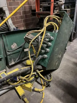 MISC. SPARE PARTS REMOVED FROM TIMESAVERS 337-4, 37", 4-HEAD WIDE-BELT SANDER