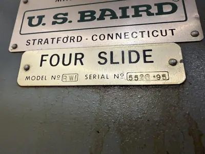 US BAIRD MODEL #RWI WIRE FORMING FOURSLIDE MACHINE: YOBRO #24439