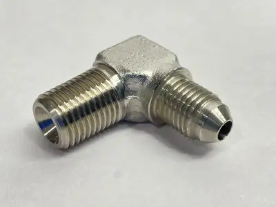 New | in-Stock Brennan Industries 90-Degree Hydraulic Adapter 1/4" JIC x 1/4" BSPT LOT OF 5 Parts (Hydraulics and Pneumatics) Michigan US | Maverick Industrial Sales #1390739