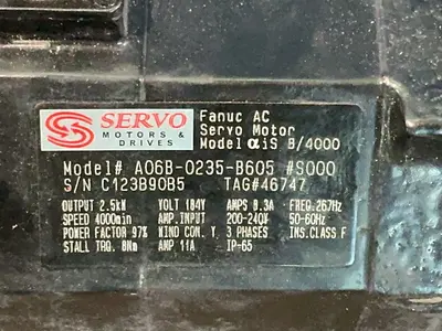 Used FANUC A06B0235B605#S000 Motors (misc) Ohio US | HGR 24 #1290172