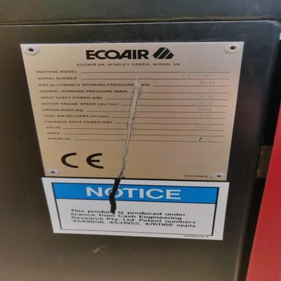 Eco Air D50 Screw Air Compressor