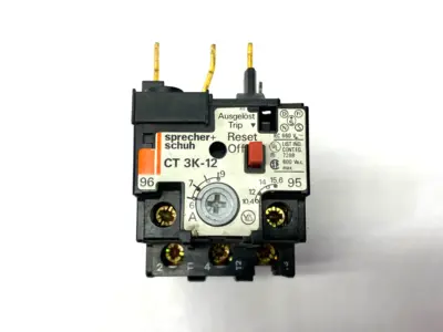 Used SPRECHER + SCHUH OVERLOAD RELAY 6-9A DAMAGED Relays & Switches | Maverick Industrial Sales #1101775