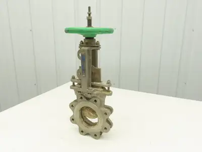 Tyco Rovalve S17D04-MH-X 4" Stainless Knife Gate Valve Rising Stem 150 PSI