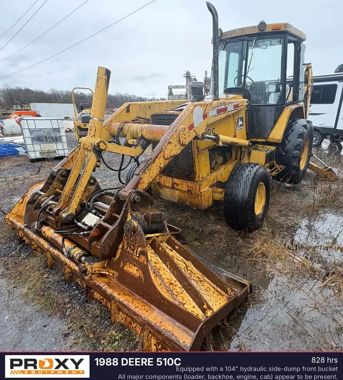 Used 1988 DEERE 510C Backhoe Loaders New Jersey US | Proxy Equipment #1382325