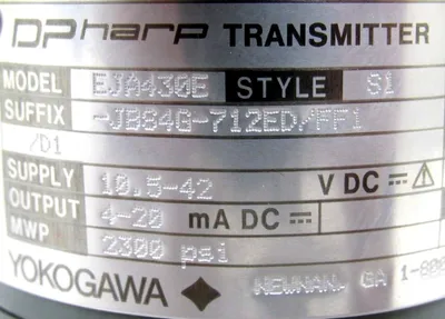 NEW YOKOGAWA EJA430E PRESSURE TRANSMITTER EJA430E-JBS4G-712ED/FF1/D1
