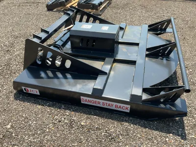 New JCT 72” Brush Mower Skid Steer Attachment, hydraulic driven with hoses and quick coupler fitting...