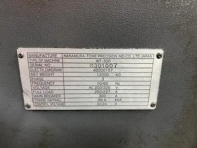 USED 2005 NAKAMURA-TOME WT-300